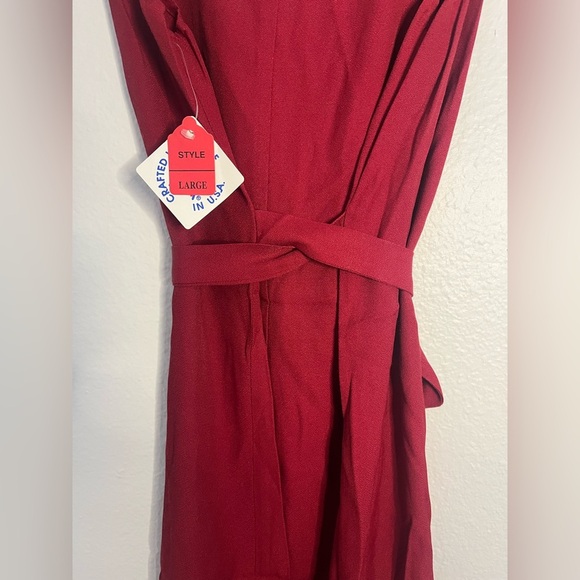 NWT Women’s Connie Choi Elegant Red Sleeveless Dress - Picture 4 of 4